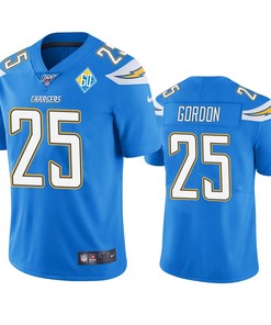 Los Angeles Chargers Melvin Gordon Light Blue 60th Anniversary Vapor Limited Jersey - Robokeg