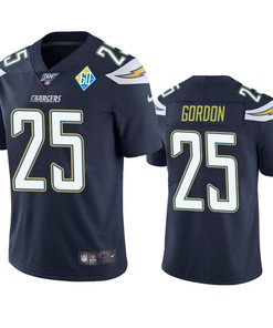 Los Angeles Chargers Melvin Gordon Navy 60th Anniversary Vapor Limited Jersey - Robokeg