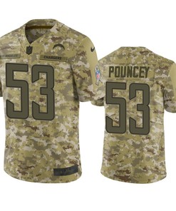 Los Angeles Chargers Mike Pouncey Jersey Nfl Camo Salute To Service - Robokeg