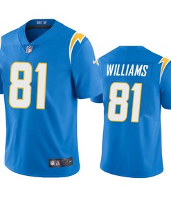 Los Angeles Chargers Mike Williams Powder Blue 2020 Vapor Limited Jersey - Mens - Robokeg