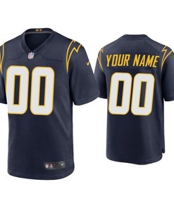 Los Angeles Chargers Nfl 2020 Personalized Custom Dark Indigo Custom Jersey - Robokeg