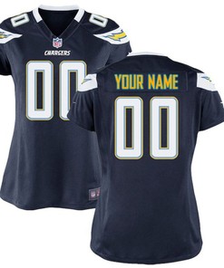 Los Angeles Chargers Nike Womens Custom Game Jersey - Navy Blue - Robokeg