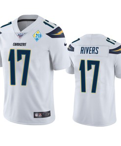 Los Angeles Chargers Philip Rivers White 60th Anniversary Vapor Limited Jersey - Robokeg