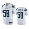 Los Angeles Chargers Thomas Davis Sr White 60th Anniversary Vapor Limited Jersey - Robokeg