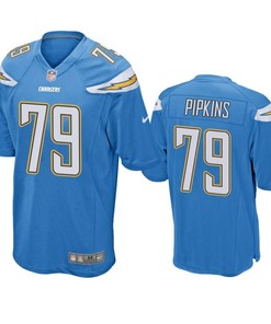 Los Angeles Chargers Trey Pipkins 2019 Nfl Draft Light Blue Game Jersey - Robokeg