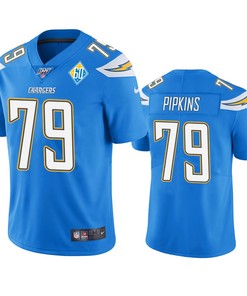 Los Angeles Chargers Trey Pipkins Light Blue 60th Anniversary Vapor Limited Jersey - Robokeg
