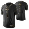 Los Angeles Chargers Ty Long 1 2021 Nfl Golden Brandedition Black Jersey Gift For Chargers Fans - Robokeg