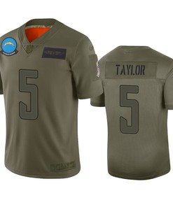 Los Angeles Chargers Tyrod Taylor Camo 2019 Salute To Service Limited Jersey - Robokeg