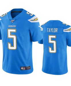 Los Angeles Chargers Tyrod Taylor Powder Blue 100th Season Vapor Limited Jersey - Robokeg