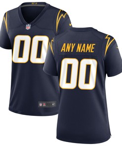 Los Angeles Chargers Womens Alternate Custom Game Jersey Navy Custom Jerseys Nfl - Robokeg