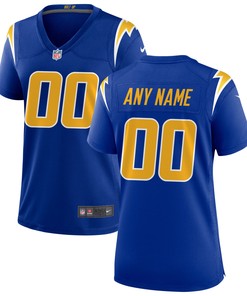 Los Angeles Chargers Womens Alternate Custom Game Jersey - Royal Custom Jerseys Nfl - Robokeg