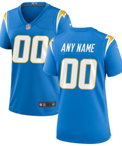 Los Angeles Chargers Womens Custom Game Jersey Powder Blue Custom Jerseys Nfl - Robokeg