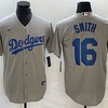 Los Angeles Dodgers #16 Will Smith Jersey - Grey - Robokeg