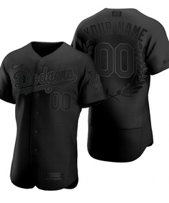 Los Angeles Dodgers 2020 Mlb Custom Personalized Black Jersey - Robokeg