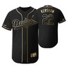 Los Angeles Dodgers #22 Clayton Kershaw Mlb 2019 Golden Brandedition Black Jersey Gift For Dodgers Fans - Robokeg