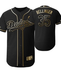 Los Angeles Dodgers #35 Cody Bellinger Mlb 2019 Golden Brandedition Black Jersey Gift For Dodgers Fans - Robokeg