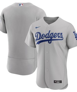 Los Angeles Dodgers Alternate Authentic Team Jersey - Gray Mlb - Robokeg