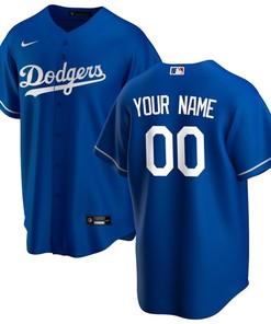 Los Angeles Dodgers Alternate Custom Men Jersey - Royal - Robokeg