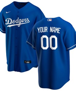 Los Angeles Dodgers Alternate Replica Custom Jersey Royal Custom Jerseys Mlb - Robokeg