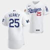 Los Angeles Dodgers Andrew Heaney White Jersey 25 Jackie Robinson 75th Anniversary 2022-23 Uniform - Robokeg
