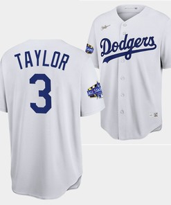 Los Angeles Dodgers Chris Taylor White Jersey 3 2022-23 All-Star Uniform - Robokeg