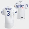 Los Angeles Dodgers Chris Taylor White Jersey 3 Jackie Robinson 75th Anniversary 2022-23 Uniform - Robokeg