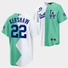 Los Angeles Dodgers Clayton Kershaw 2022-23 All-Star Celebrity Softball Game 22 White Green Jersey - Robokeg
