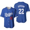 Los Angeles Dodgers Clayton Kershaw 22 2020 Mlb Navy Blue Jersey Inspired Baseball Jersey - Robokeg