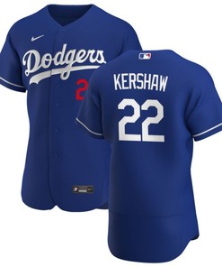 Los Angeles Dodgers Clayton Kershaw #22 2020 Mlb Navy Blue Jersey - Robokeg