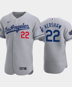 Los Angeles Dodgers Clayton Kershaw 22 Road Gray 2022-23 All-Star Game Jersey - Robokeg
