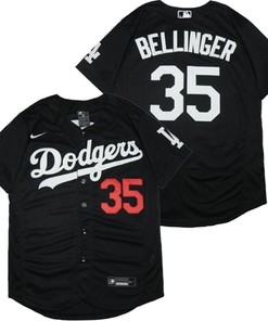 Los Angeles Dodgers Cody Bellinger #35 2020 Mlb Black Jersey - Robokeg