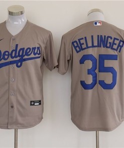 Los Angeles Dodgers Cody Bellinger #35 2020 Mlb Grey Jersey - Robokeg