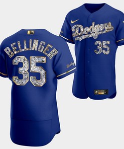 Los Angeles Dodgers Cody Bellinger Royal Jersey 35 Golden Diamond 2022-23-23 Uniform - Robokeg