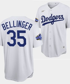 Los Angeles Dodgers Cody Bellinger White Jersey 35 2022-23 All-Star Uniform - Robokeg