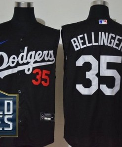 Los Angeles Dodgers Cody Bellinger#35 2020 Mlb Black Sleeveless Jersey - Robokeg