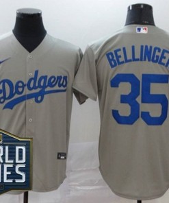 Los Angeles Dodgers Cody Bellinger#35 2020 Mlb Grey Jersey - Robokeg