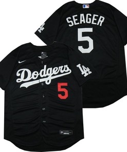 Los Angeles Dodgers Corey Seager #5 2020 Mlb Black Jersey - Robokeg