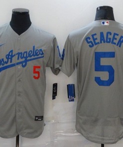 Los Angeles Dodgers Corey Seager #5 2020 Mlb Grey Jersey - Robokeg