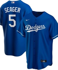 Los Angeles Dodgers Corey Seager #5 2020 Mlb Navy Blue Jersey - Robokeg