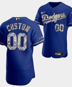 Los Angeles Dodgers Custom Royal Jersey 00 Golden Diamond 2022-23-23 Uniform - Robokeg