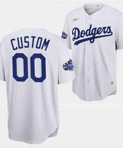 Los Angeles Dodgers Custom White Jersey 00 2022-23 All-Star Uniform - Robokeg