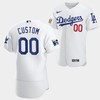 Los Angeles Dodgers Custom White Jersey 00 Jackie Robinson 75th Anniversary 2022-23 Uniform - Robokeg