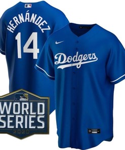 Los Angeles Dodgers Enrique Hernandez #14 2020 Mlb Blue Jersey - Robokeg