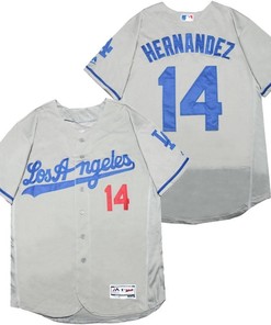 Los Angeles Dodgers Enrique Hernandez #14 2020 Mlb Silver Jersey - Robokeg