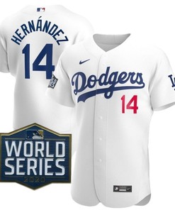 Los Angeles Dodgers Enrique Hernandez #14 2020 Mlb White Jersey - Robokeg