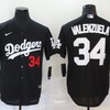 Los Angeles Dodgers Fernando Valenzuela #34 2020 Mlb Black Jersey - Robokeg
