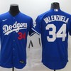 Los Angeles Dodgers Fernando Valenzuela #34 2020 Mlb Navy Blue Jersey - Robokeg