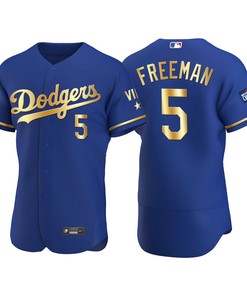 Los Angeles Dodgers Freddie Freeman 5 Mlb 2021 All-star Game Royal Jersey Gift For Dodgers Fans - Robokeg