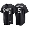 Los Angeles Dodgers Freddie Freeman 5 Mlb Home Black Jersey Gift For Dodgers Fans - Robokeg