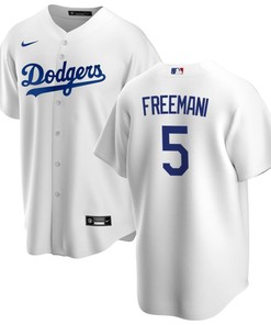 Los Angeles Dodgers Freddie Freeman 5 Mlb Home White Jersey Gift For Dodgers Fans - Robokeg